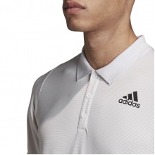 adidas Tennis-Polo FreeLift Primeblue weiss/hellgrau Herren